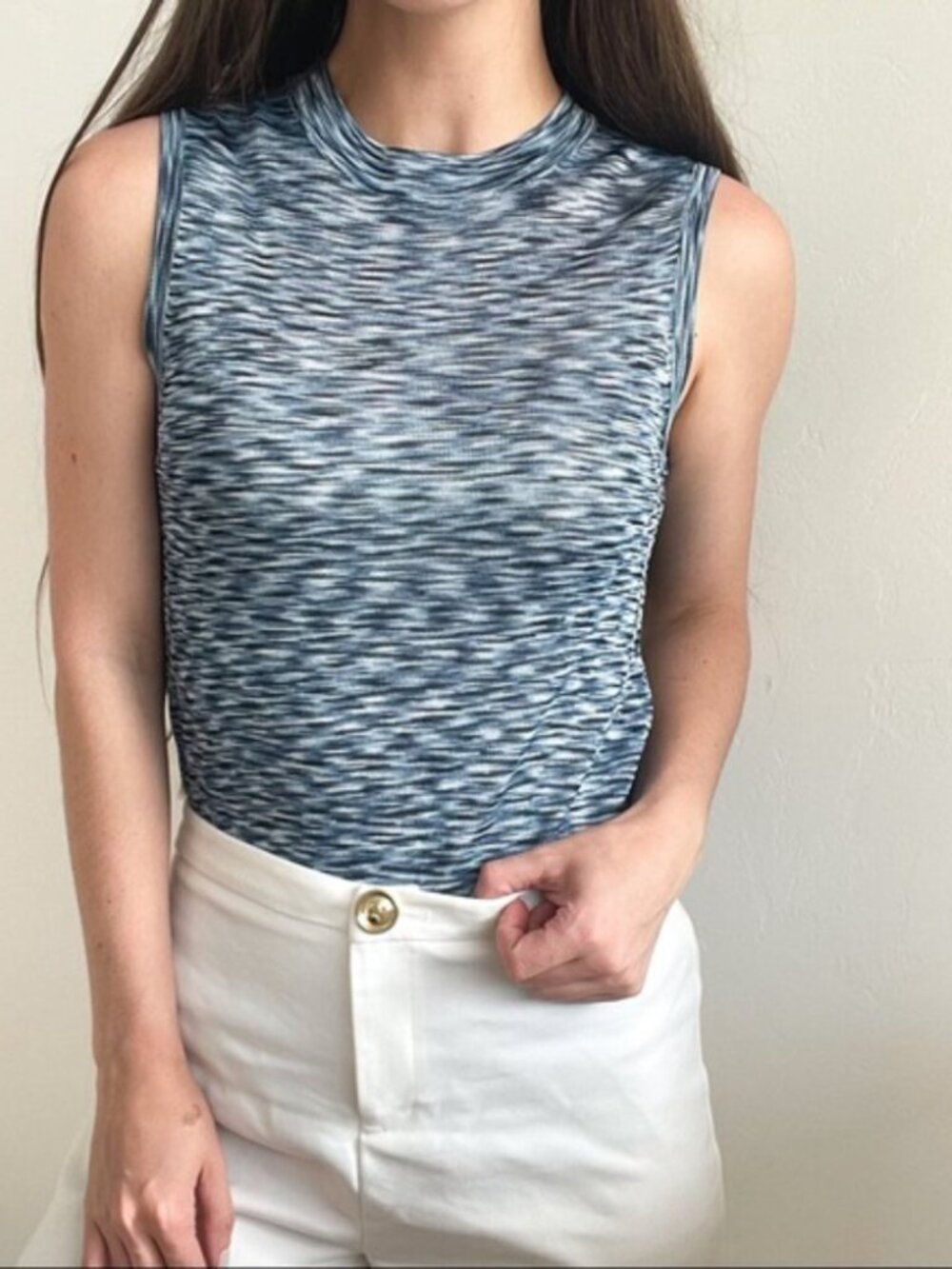M. Patmos Knit Mock Neck Top - Size XS